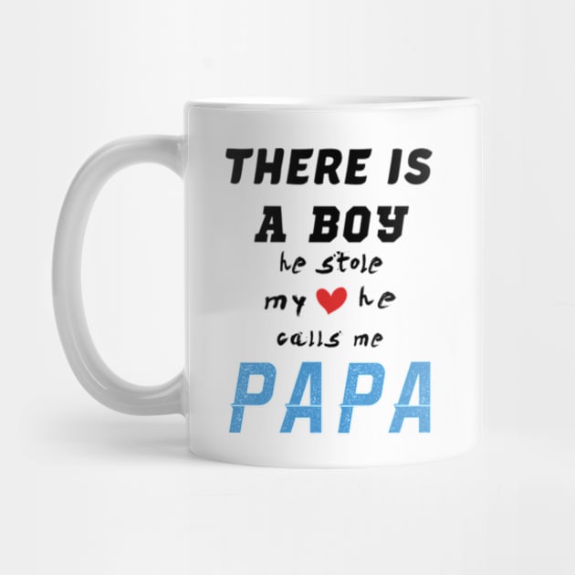 Papa Gifts Shirts from Grandson, he Stole My Heart by CareTees